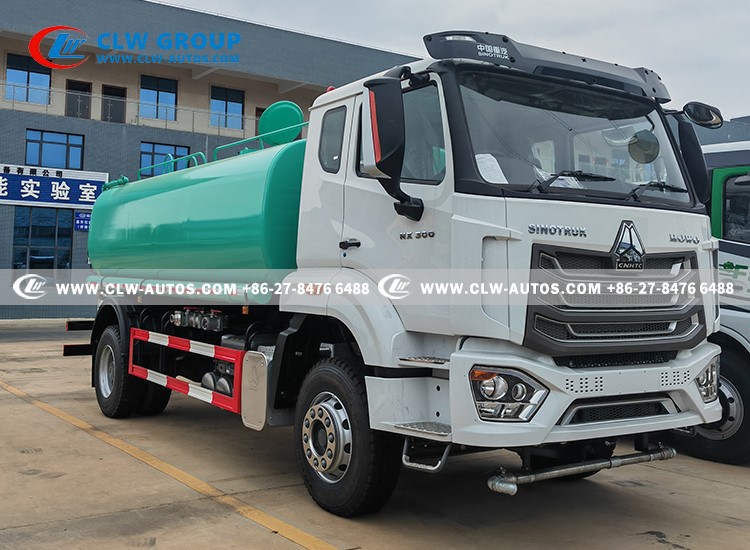 4sinotruk howo 15CBM sprinkler water truck