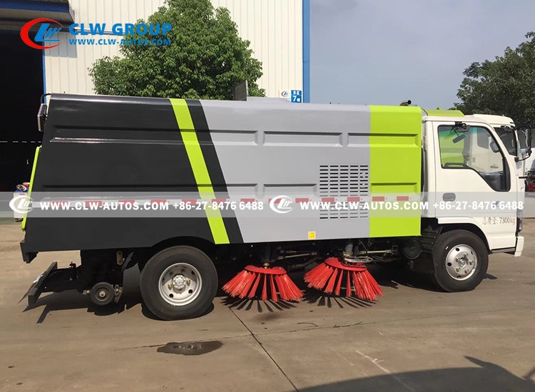 6isuzu 120hp 5m3 sweeper truck