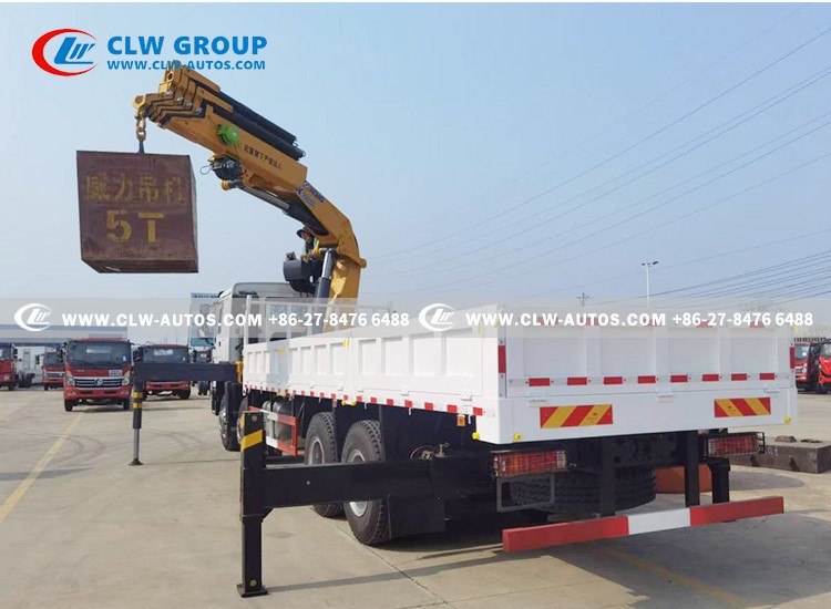 7Howo 8x4 crane truck