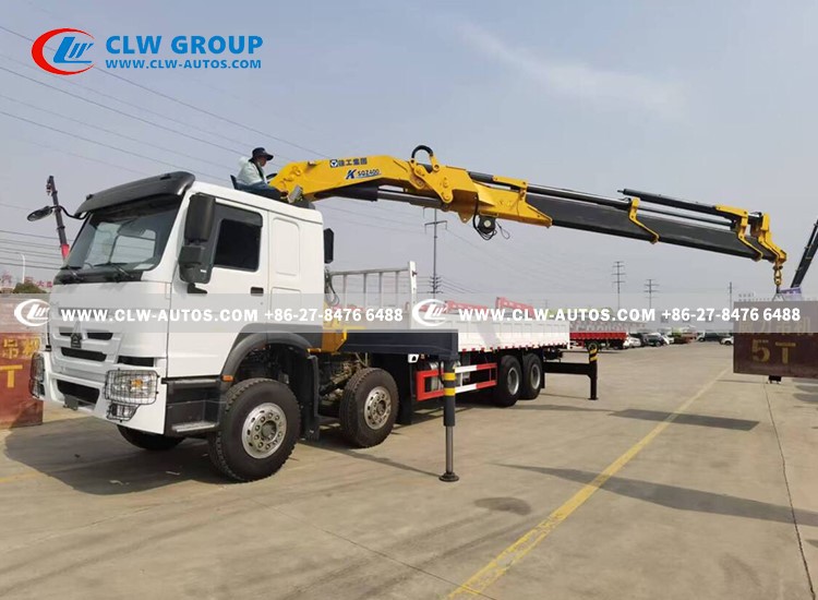 9Howo 12 wheels crane truck