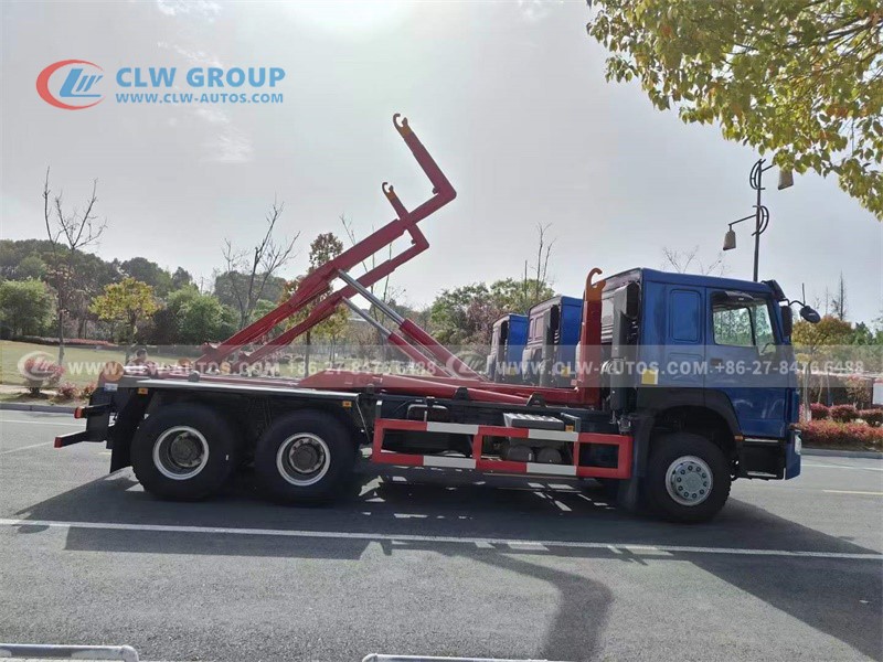 hook arm waste truck