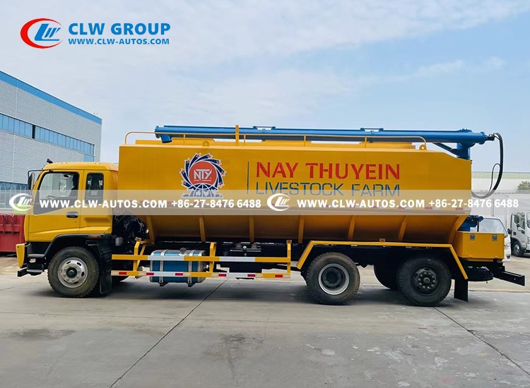 Different compartments ISUZU 6X4 Bulk feed truck