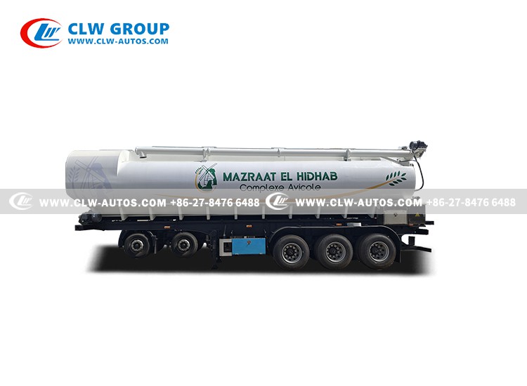 Bulk feed transportation semi trailer Bulk feed transportation semi trailer