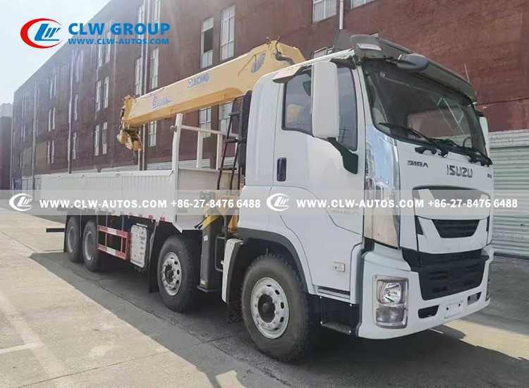 5isuzu 12 wheels crane truck