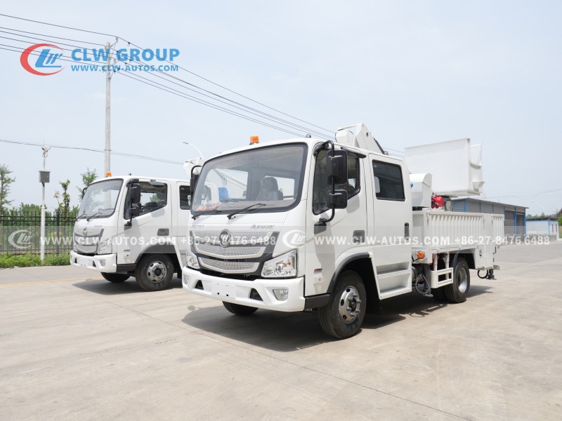 Aerial work platform truck