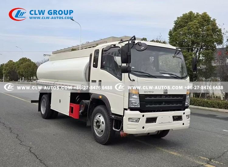 4howo 10000liters oil tank truck