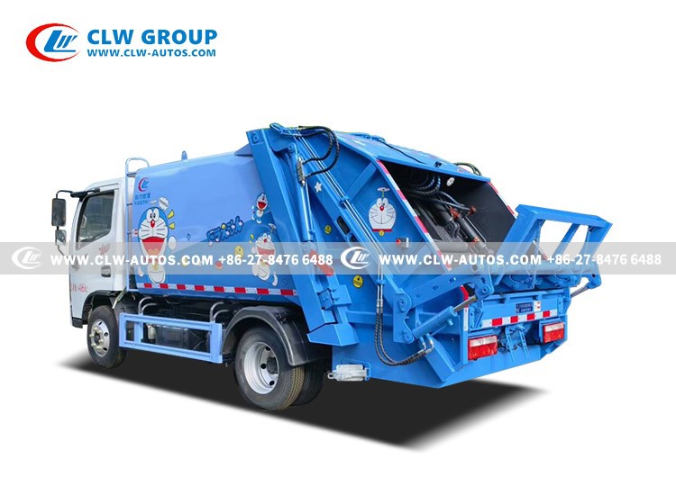 6m3 compactor garbage truck supplier