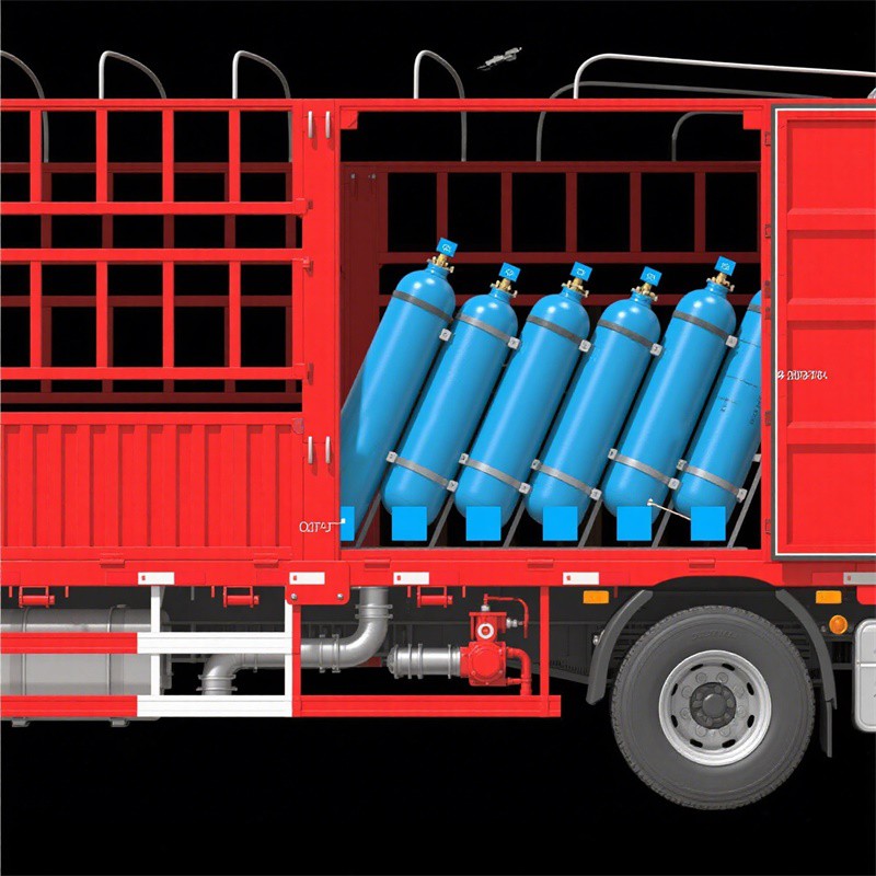 Hazardous Gas Cylinder Truck