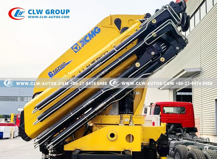 633ton folding boom crane
