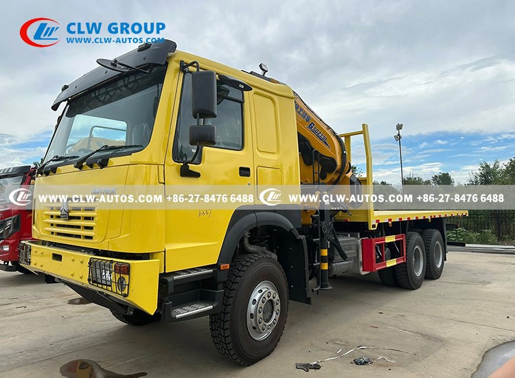 516Ton Crane Flatbed Tow Truck