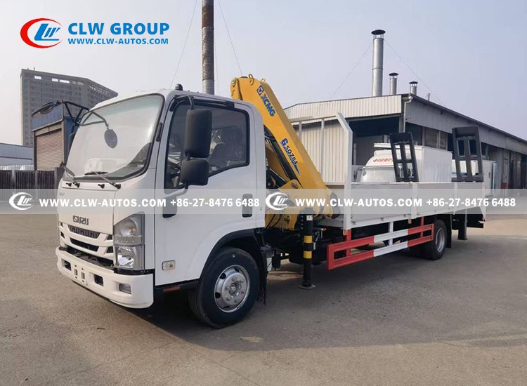 4Flatbed Truck With 4Ton Crane