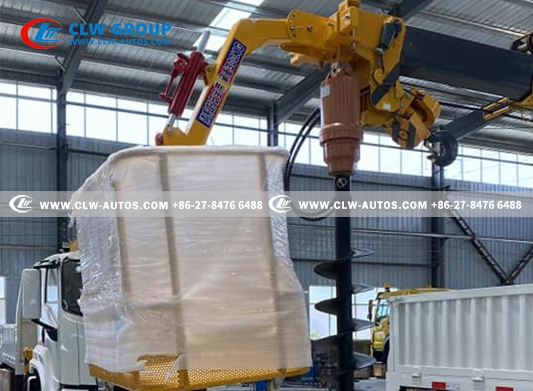 9FTR 4X2 crane truck with drilling rig