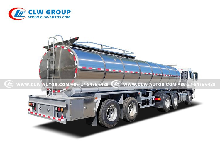 27cbm 2 axles milk tank semi trailer