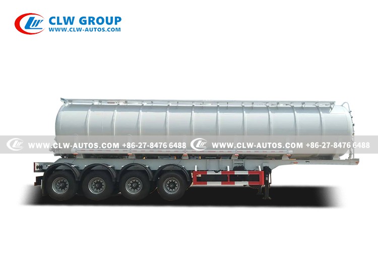 4 axles sewage vacuum semitrailer manufactuer