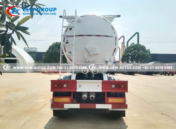 4 axles sewage vacuum semitrailer producer