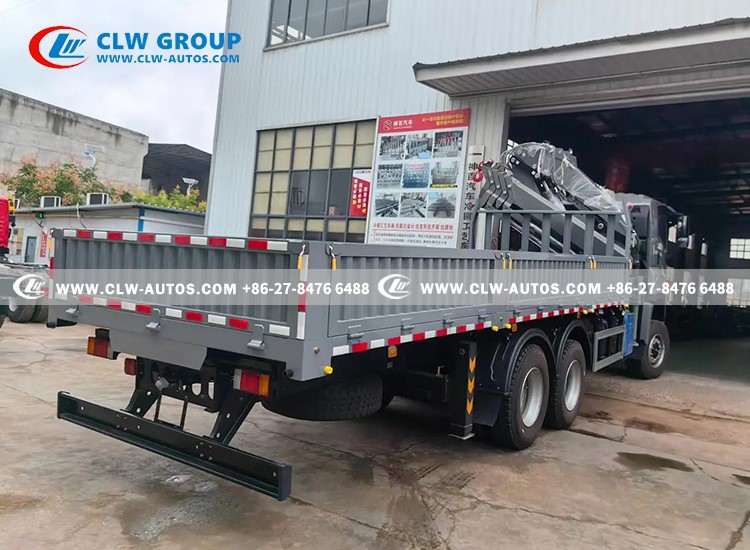 8isuzu 6x4 giga folding boom crane truck