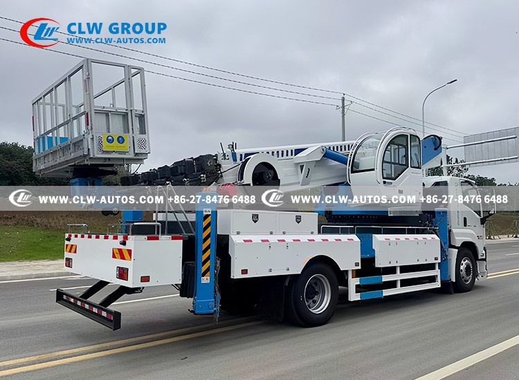 9isuzu ftr 4x2 45m aerial work platform truck