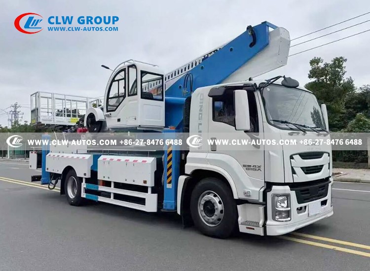 7isuzu 4x2 45m aerial work platform truck