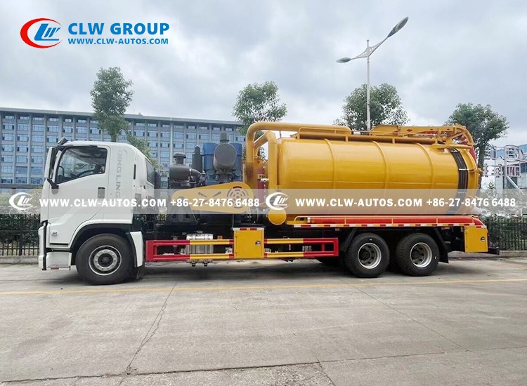 Isuzu 6x4 Sewer Cleaning and Vacuum Truck manufacturer