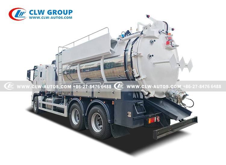 6x4 Stainless Steel Sewer Jet Vacuum Truck