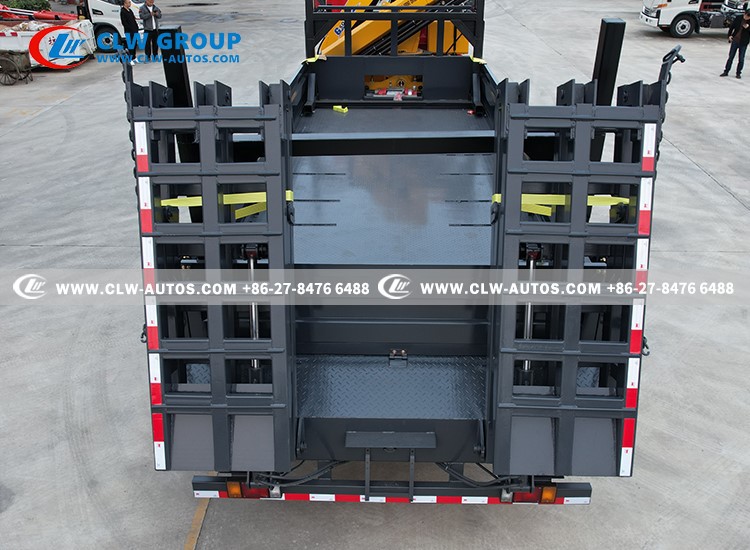 10isuzu flatbed truck hydraulic ladder