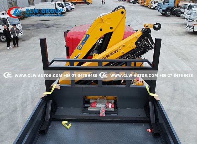 12isuzu flatbed truck 8ton winch