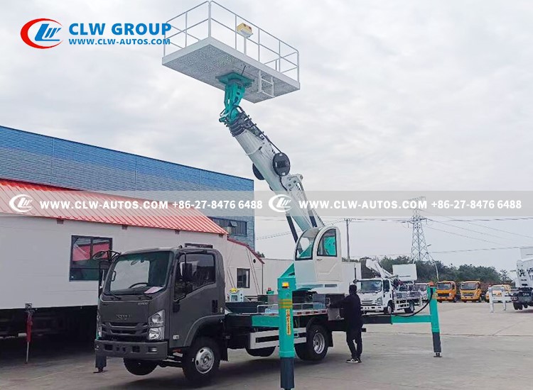 9ISUZU kv100 Manlift Truck