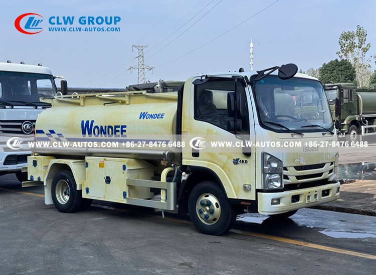 6ISUZU 4x2 KV100 5m3 Fuel Tank Truck