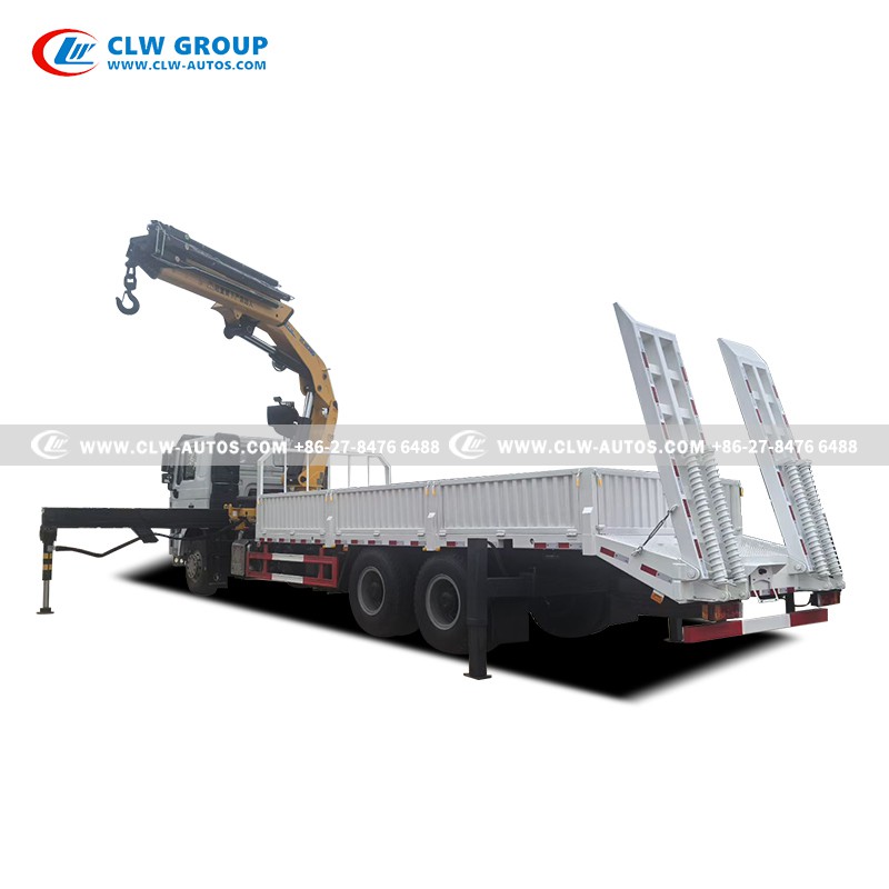 Shacman 16tons folding arm crane