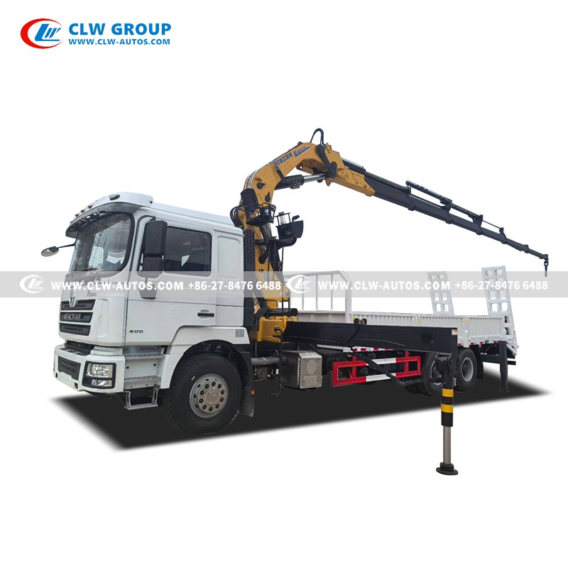 Shacman 16tons knuckle boom crane truck