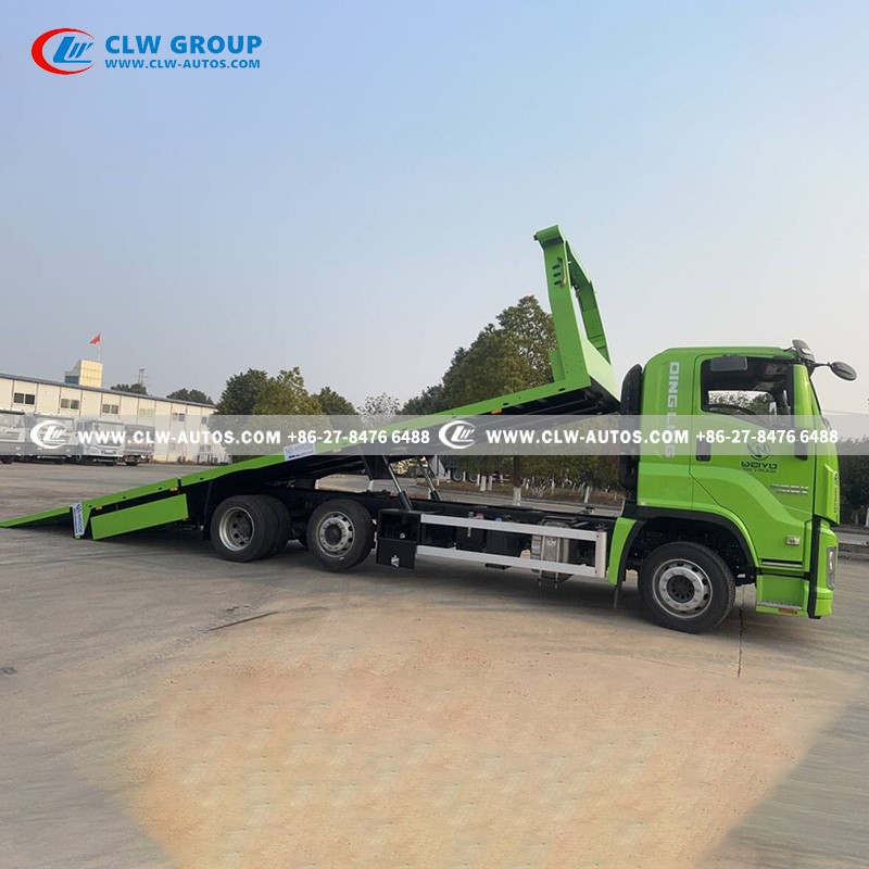6isuzu giga flatbed tow truck