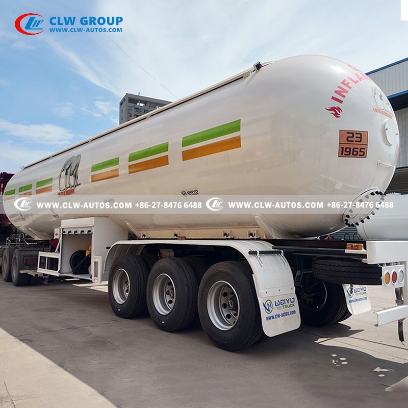 Tri-axle 60m3 LPG Tanker Trailer 4