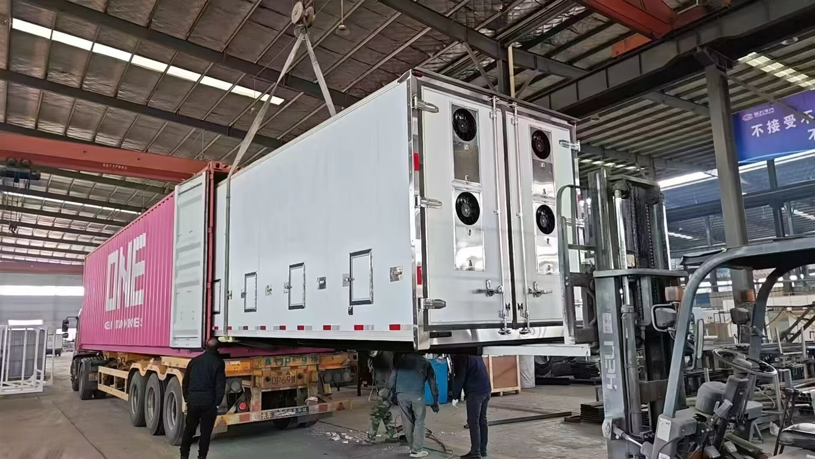 truck shipping loading by container