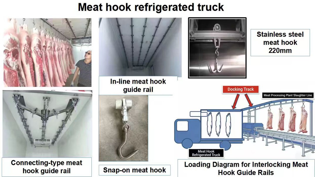 Meat hook refrigerated truck