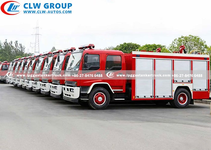 ISUZU 5000L Compressed Air Foam Fire Truck Specialized Vehicle China Factory