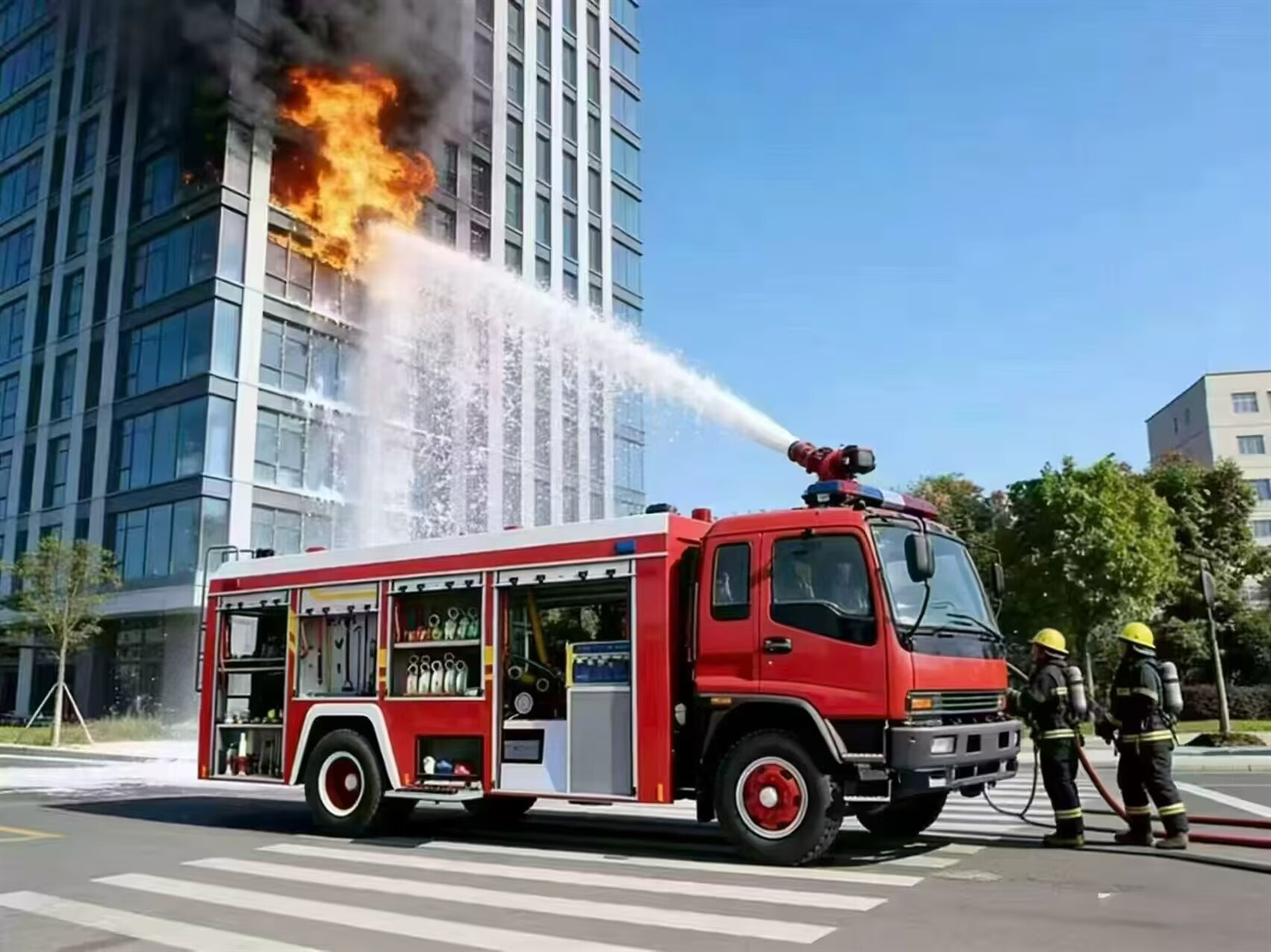 foam fire engine