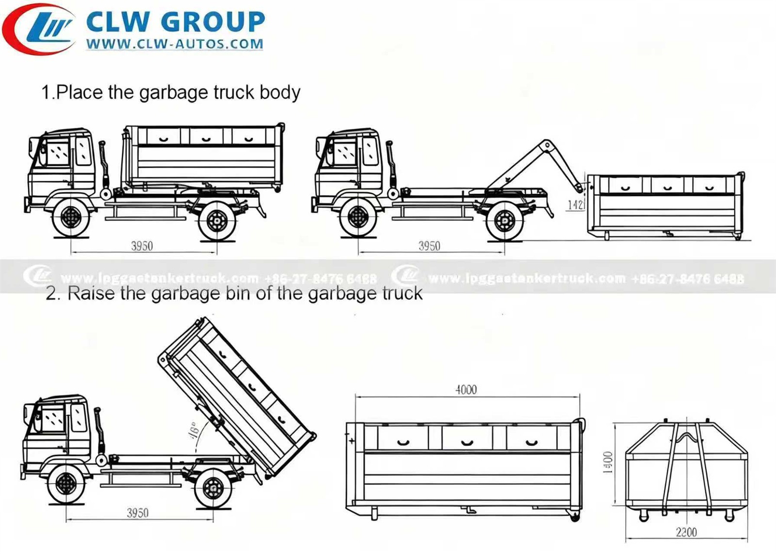 roll on roll off truck operation chart