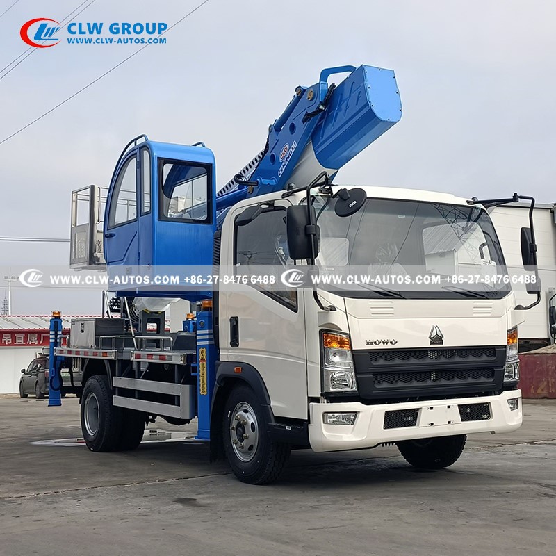 HOWO 28m Aerial Platform Truck Manlift Truck 10