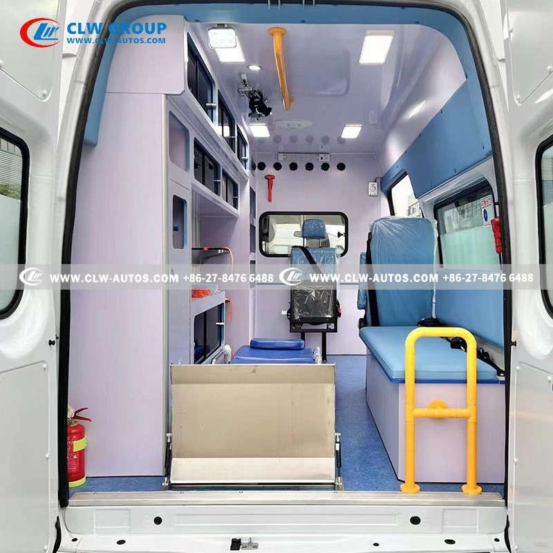 Interior design of ward-type ambulance