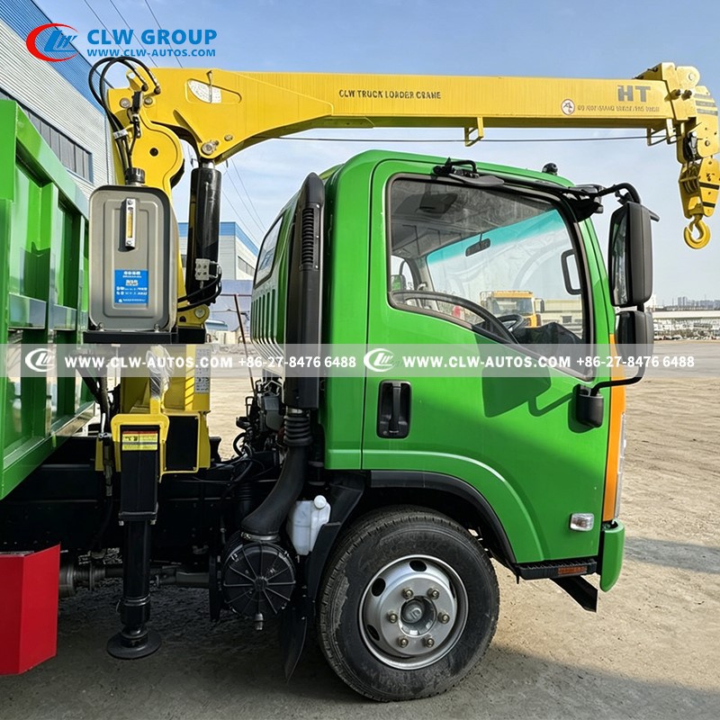 8ISUZU 4x2 Dump Truck With 32Ton Crane