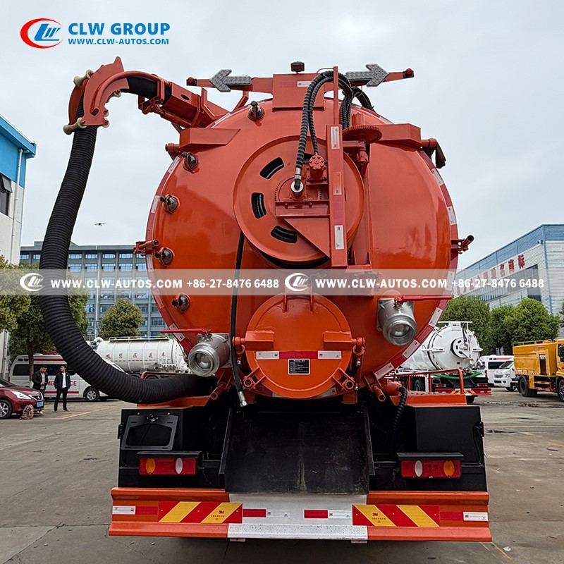 ISUZU 6x4 15m3 cleaning and sewage suction truck supplier