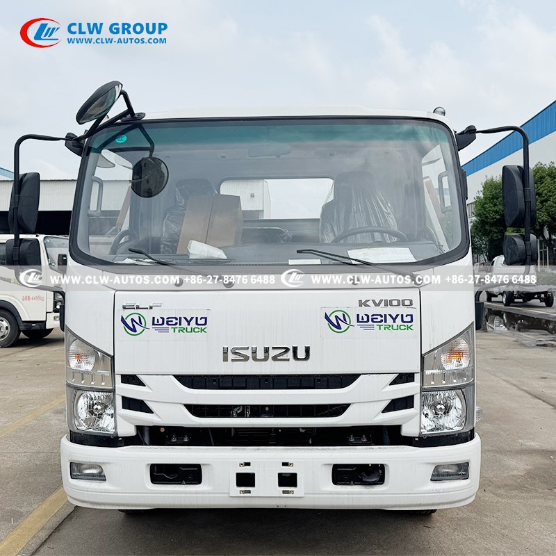6ISUZU 120HP KV100 4Ton Flatbed Tow Truck