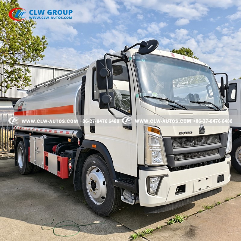 Diesel Delivery Road Tanker Truck 8000L8cbm Oil Bowser with Oil Pumps Flowmeter Fuel Despenser for Fuel Express Door to Door