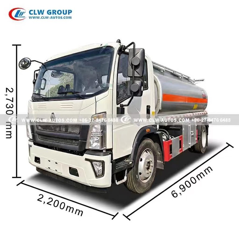 4X2 Diesel Delivery Road Tanker Truck 8cbm