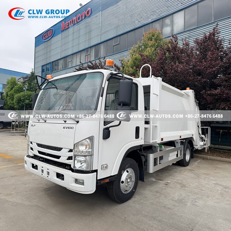 4ISUZU 4x2 KV100 8CBM Compressed Garbage Truck