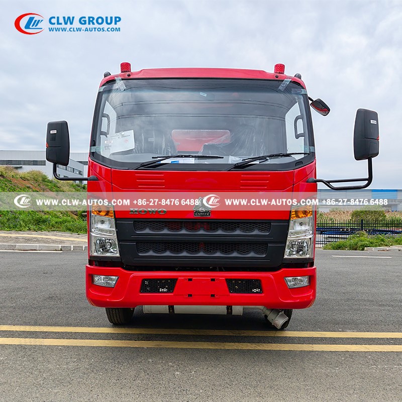 14HOWO 3 Ton Water Water Tank Fire Truck