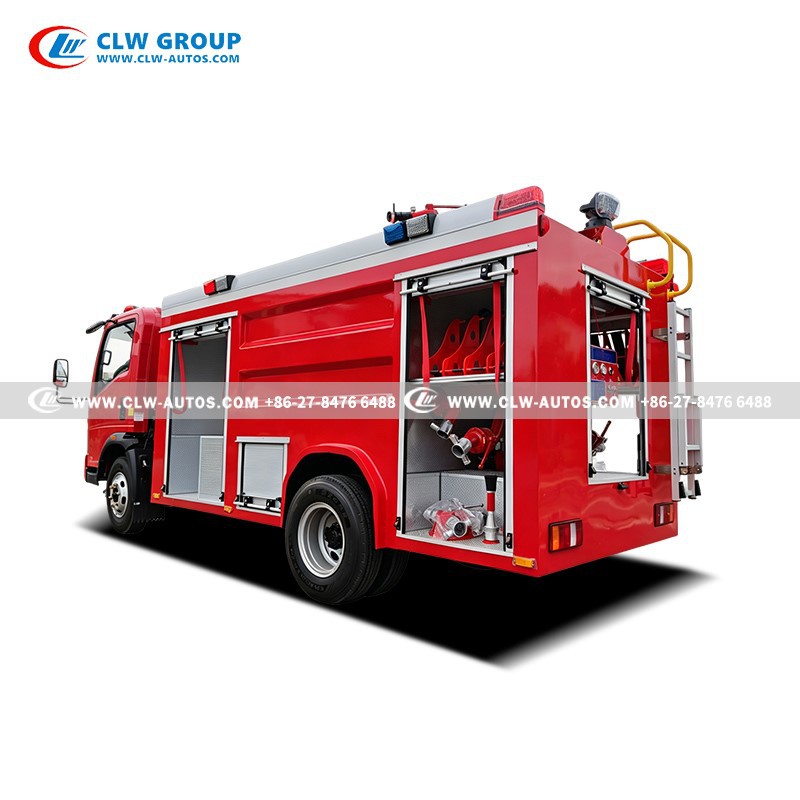 5HOWO 3 Ton Water Water Tank Fire Truck