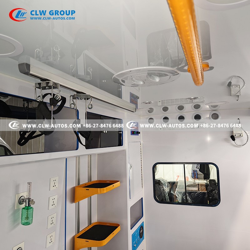 Interior design of Ward-type Iveco ambulance