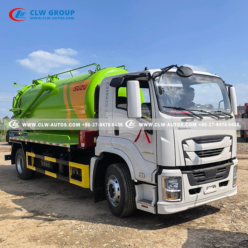 5ISUZU 4X2 FTR 12CBM Sewage Suction Truck 5ISUZU 4X2 FTR 12CBM Sewage Suction Truck