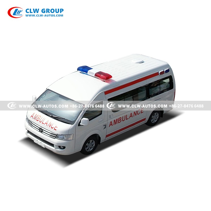 Rhd FOTON G9 gasoline ambulance manufacturer